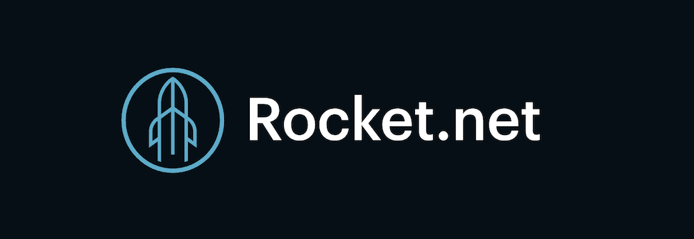 O logotipo da Rocket.net.