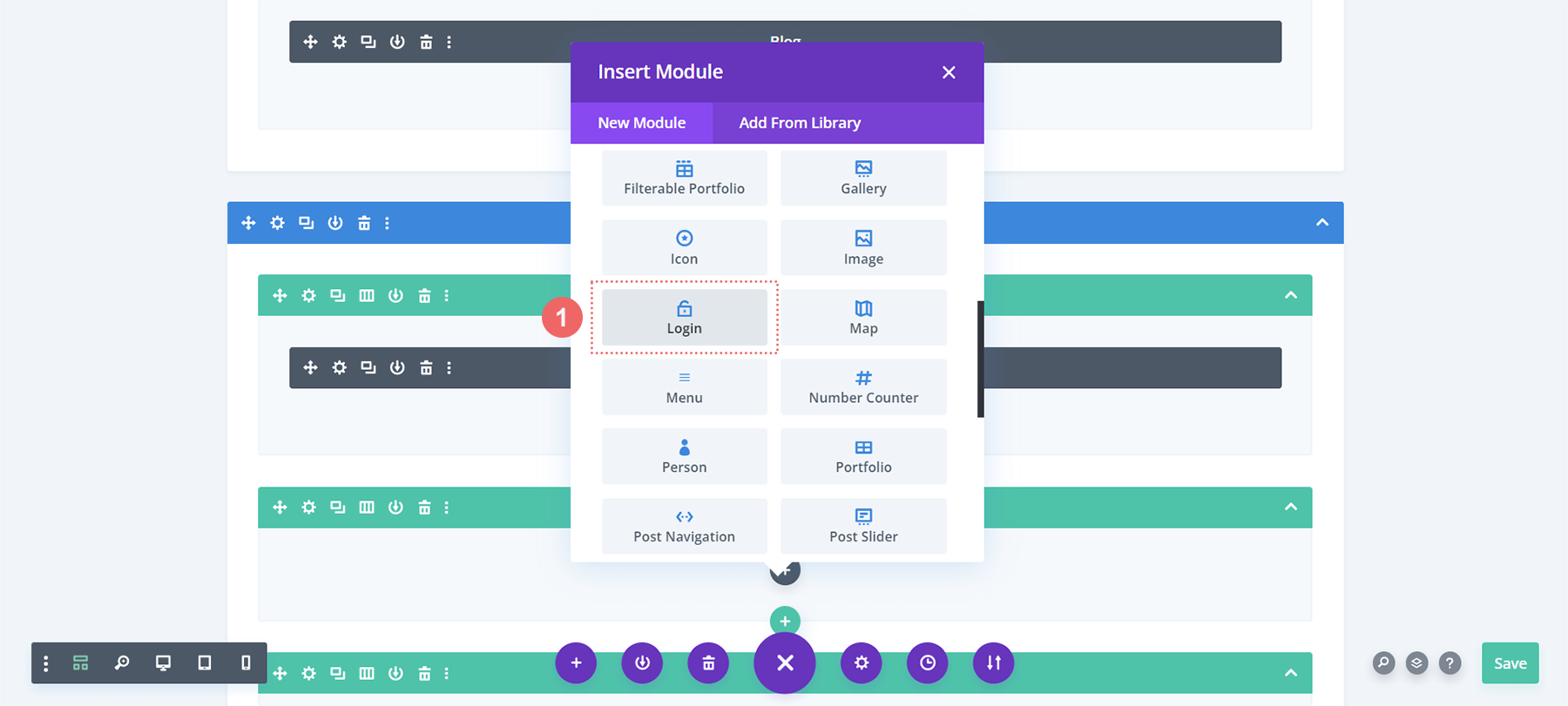 Tambahkan modul login saat kami mulai membuat bagian komentar khusus anggota kami