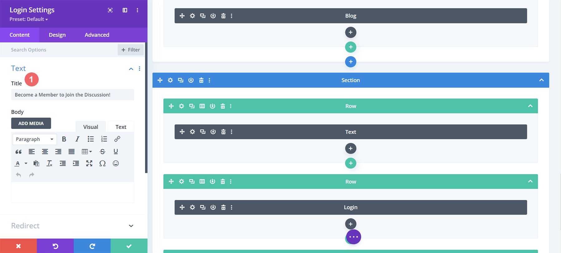 Ajouter un titre au module de connexion