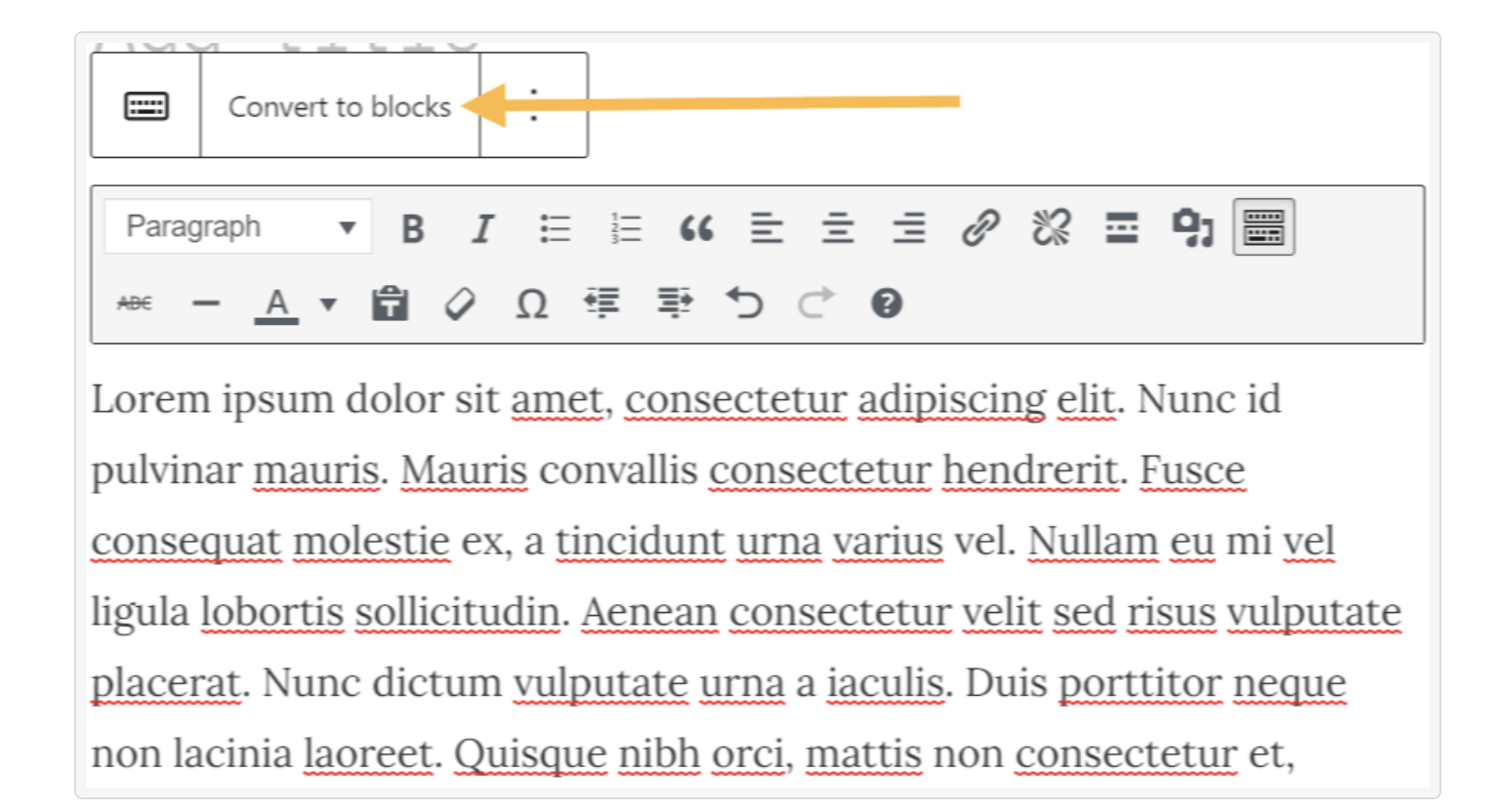 Si sus páginas se crearon con el editor de bloques o el editor clásico, probablemente necesitarán poco o ningún trabajo al migrar a un tema de bloques.