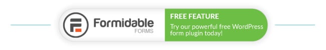 Formidable Forms 무료 WordPress 플러그인