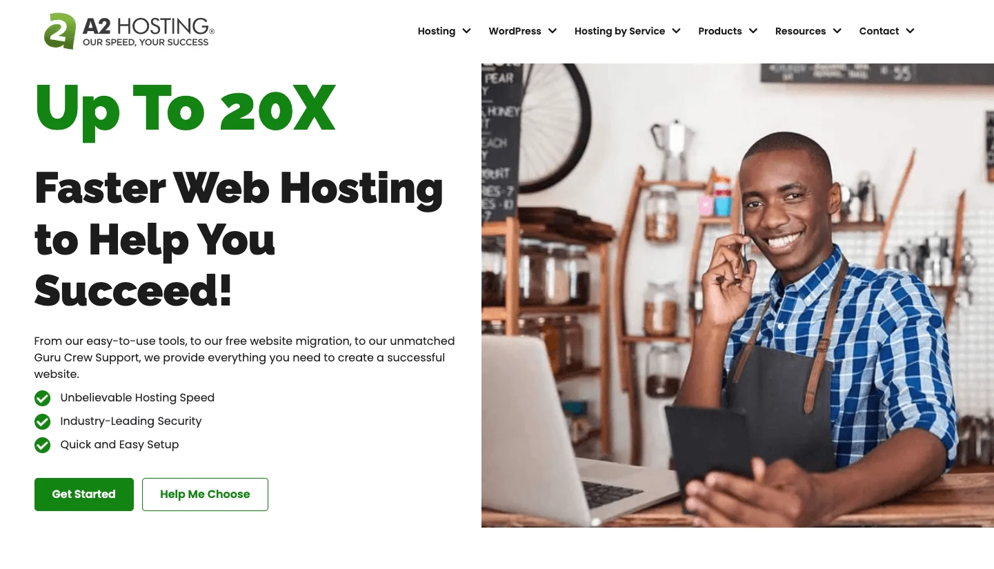 Sito Web di hosting A2.