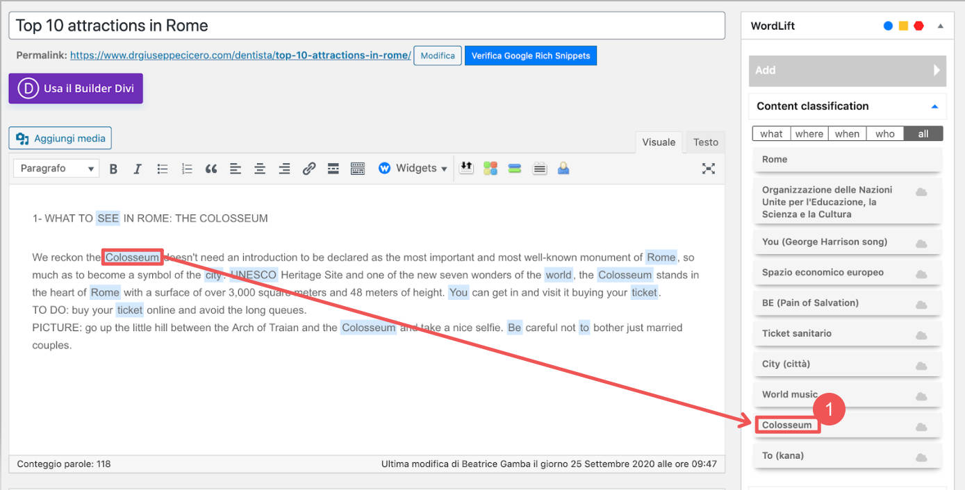 WordLift Classic Editor AI Schema Injection