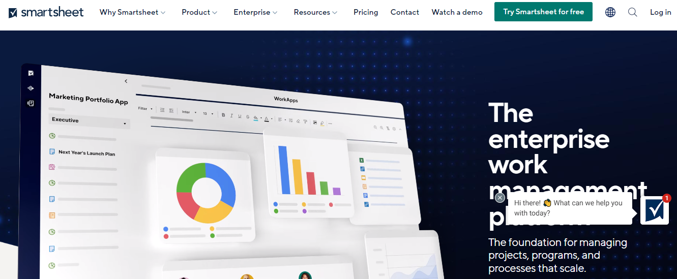 Smartsheet- حلول تخطيط موارد المؤسسات (ERP) للتبسيط