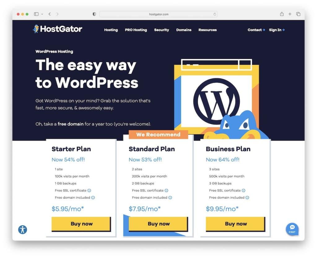 Hostgator hosting na wordpress w Indiach