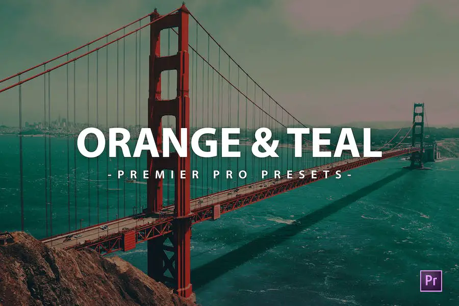 การตั้งค่าวิดีโอ Premier Pro ของ Orange & Teal -