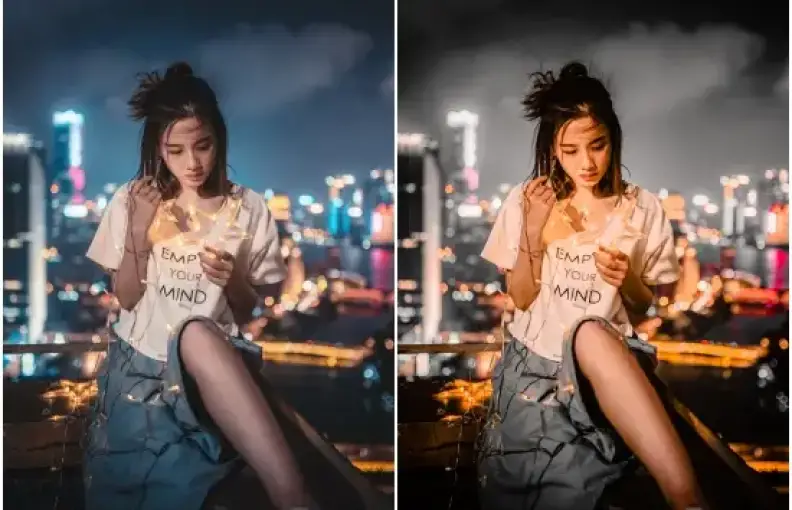 DNG Ön Ayarları Lightroom Gece Tonu -