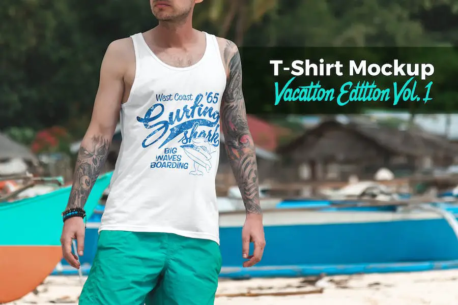 T-Shirt Mockup Edisi Liburan Vol. 1 -