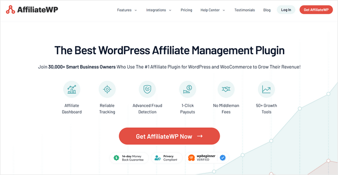 AffiliateWP website