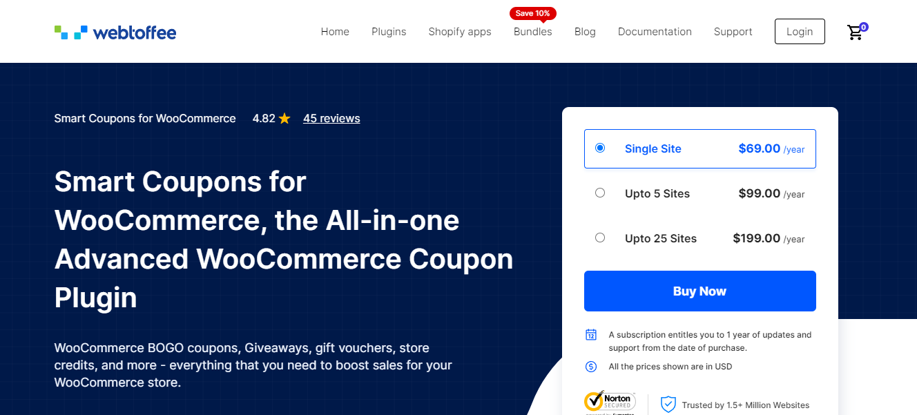 Coupons intelligents pour WooCommerce – Meilleurs plugins de coupons WordPress