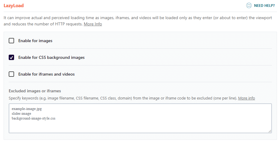 Fitur gambar latar belakang CSS LazyLoading - WP Rocket 3.15