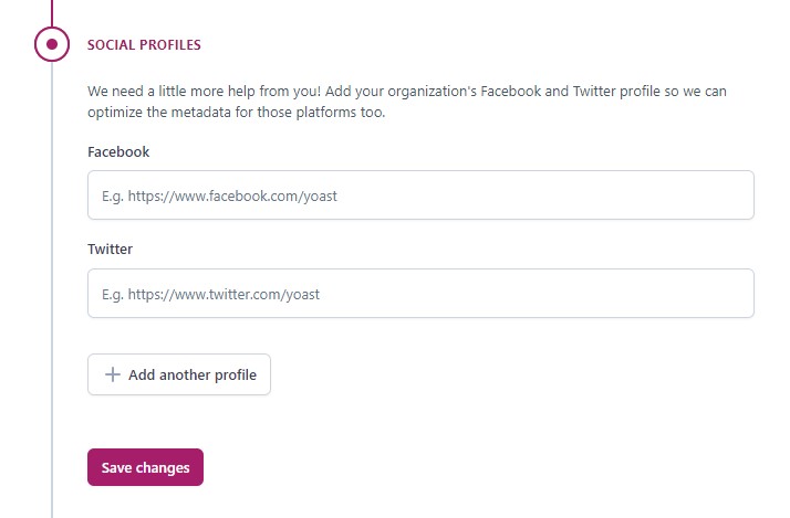 将社交媒体配置文件添加到 Yoast SEO