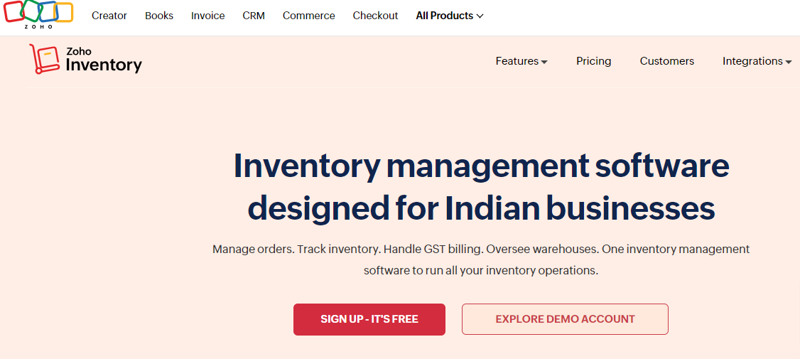 Zoho Inventory - QuickBooks Commerce 的替代品