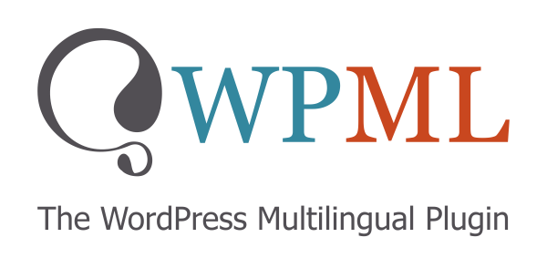 Logo-ul pluginului multilingv WPML WordPress cu slogan