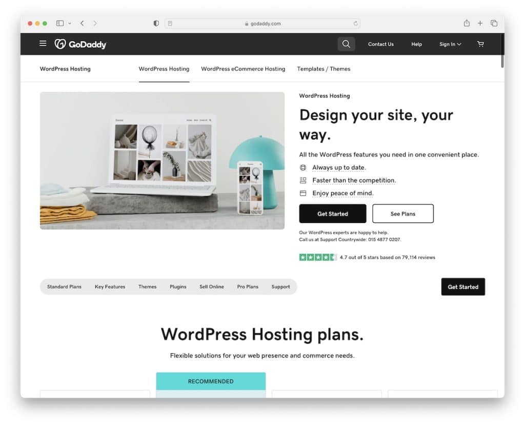 Godaddy WordPress хостинг в Малайзии