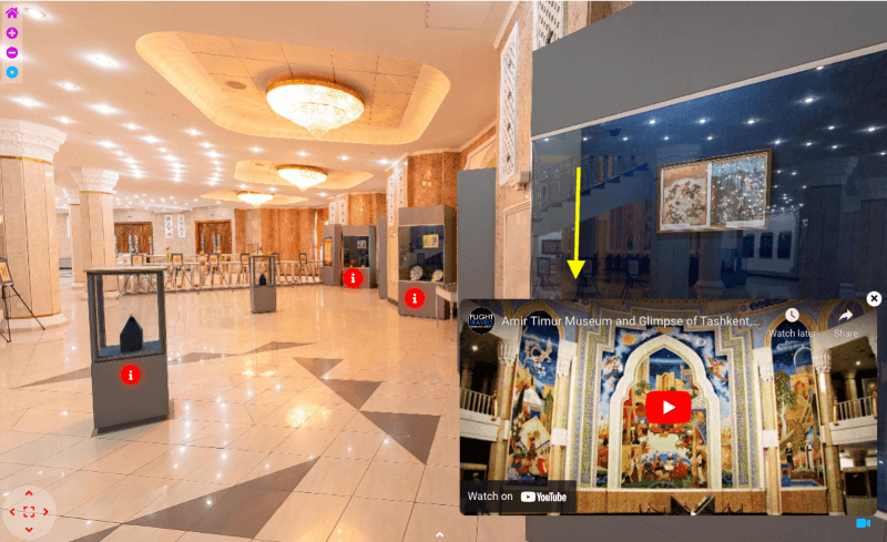 Video penjelasan dalam Tur Museum Virtual