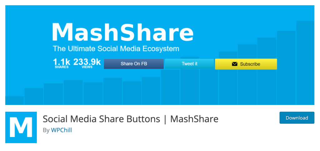 MashShare ソーシャル メディアの共有ボタン