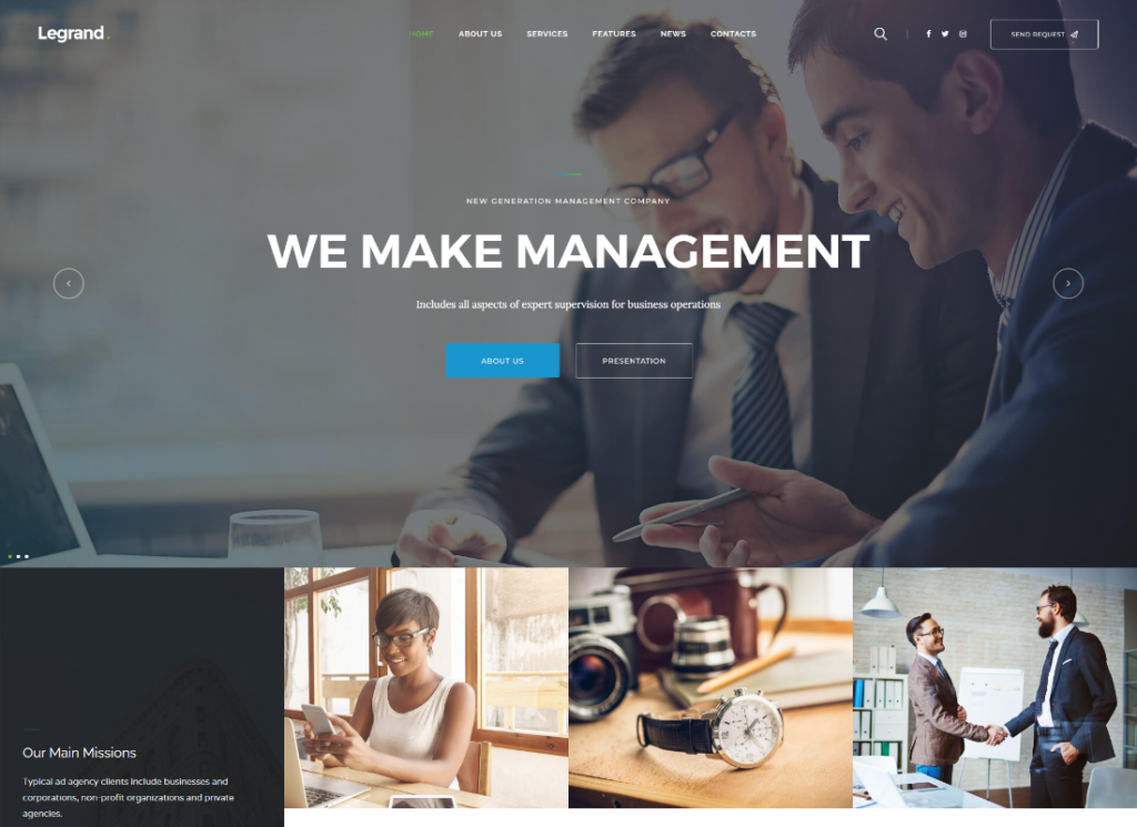 LeGrand | Nowoczesny, wielofunkcyjny motyw biznesowy WordPress