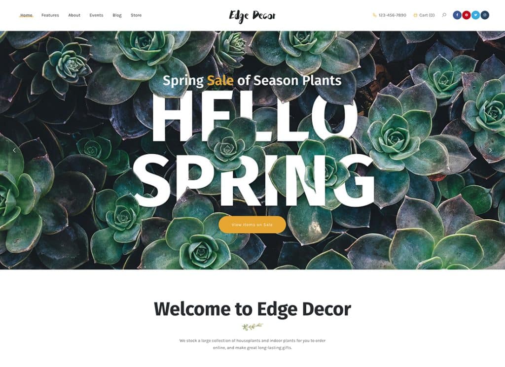 Edge Decor - Bahçecilik ve Peyzaj Modern WordPress Teması