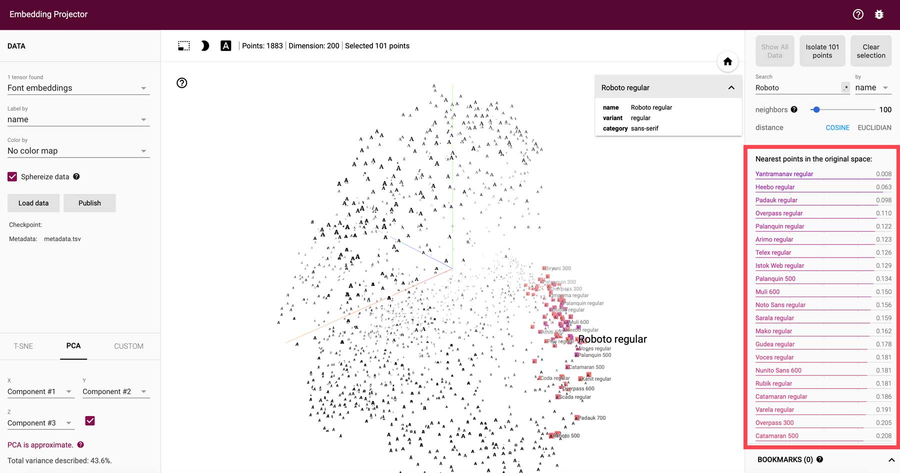 Outil de conception Web IA Font Joy