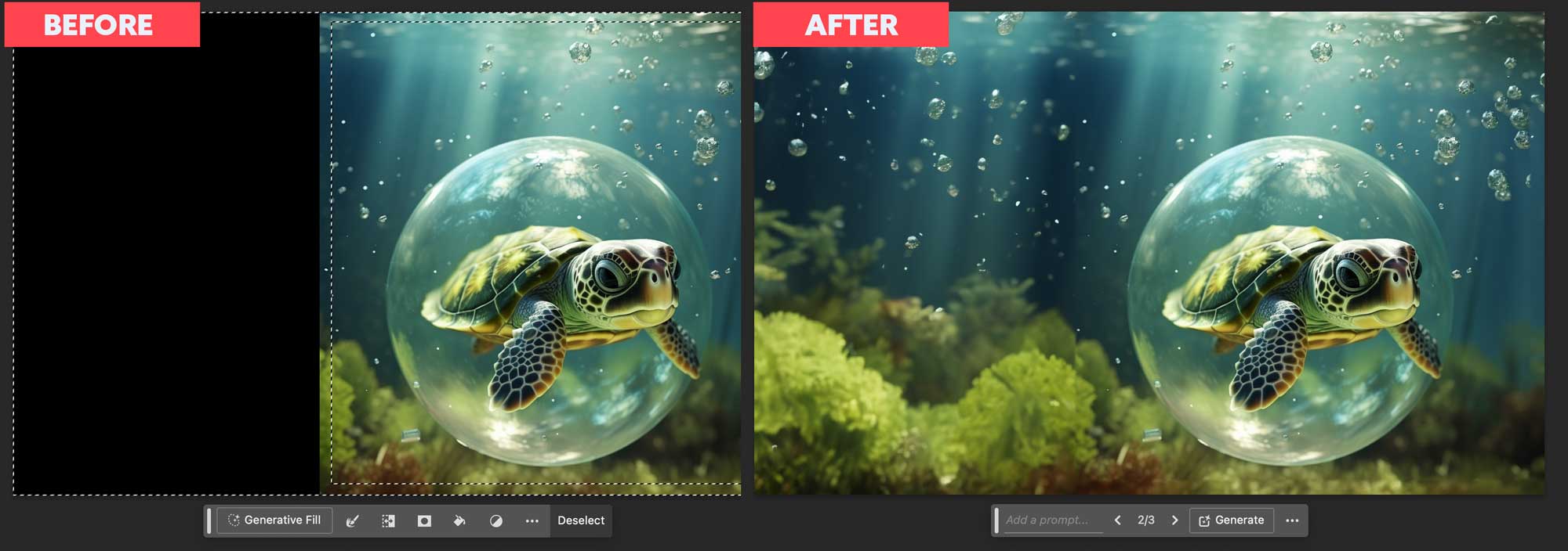 การเติมกำเนิด Photoshop AI