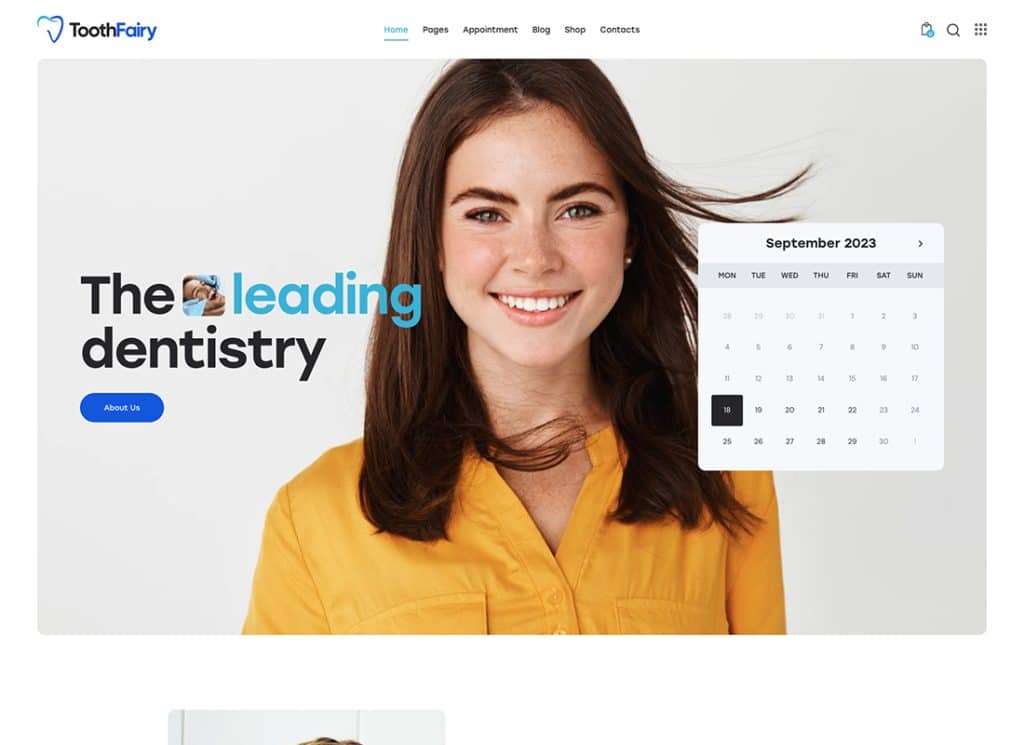 Tooth Fairy - Tema de WordPress para dentistas y odontólogos médicos