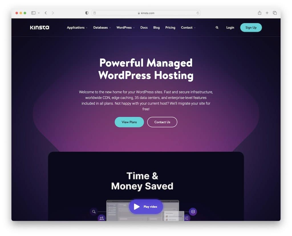 kinsta mysql 데이터베이스 호스팅 제공업체