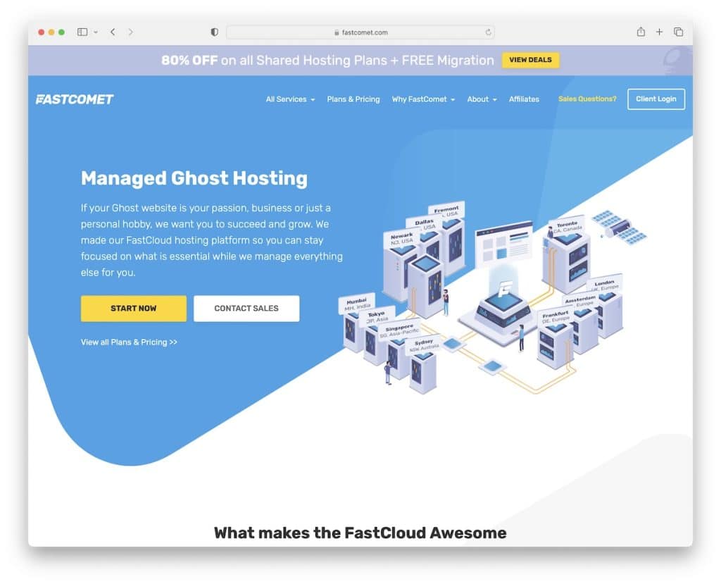 servicios de alojamiento fantasma fastcomet