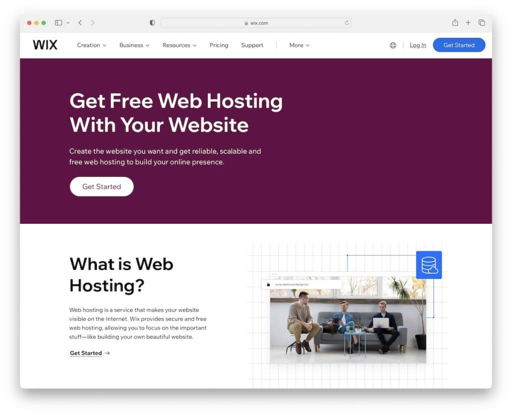 wix hosting web gratis