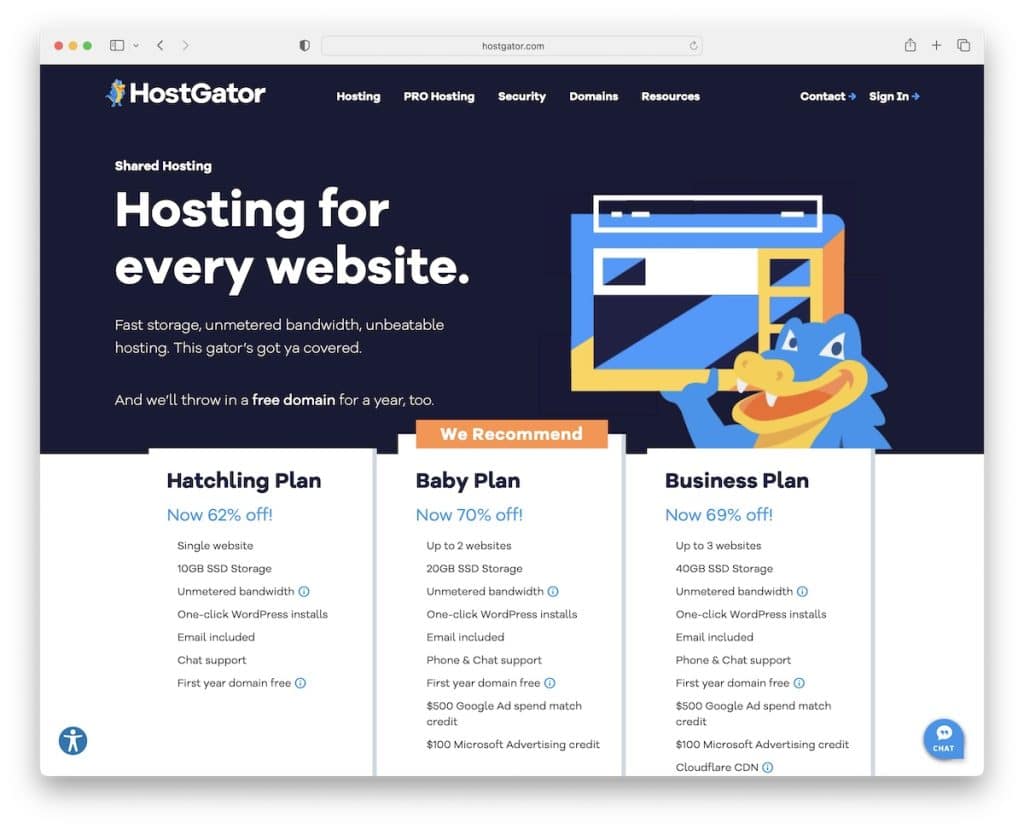 hostgator php ホスティング