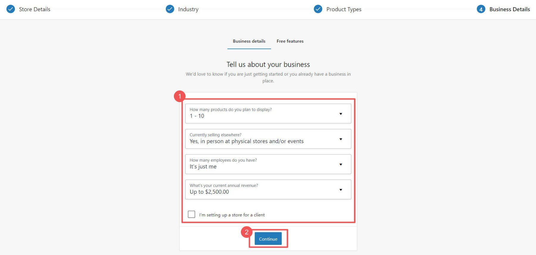 تدفق Woo Onboarding - الخطوات 10-11