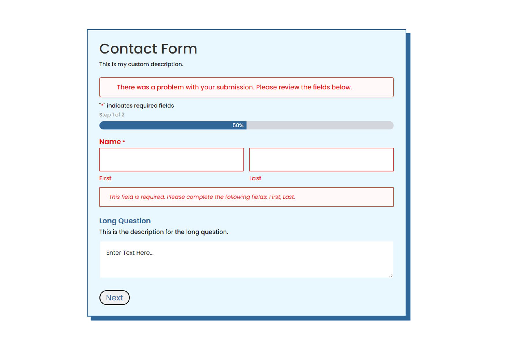 Module Gravity Forms Styler pour les erreurs de validation des exemples Divi