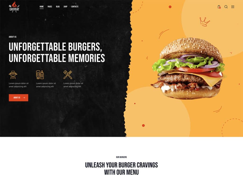 EasyEat - Tema WordPress pentru Restaurantul Street Food