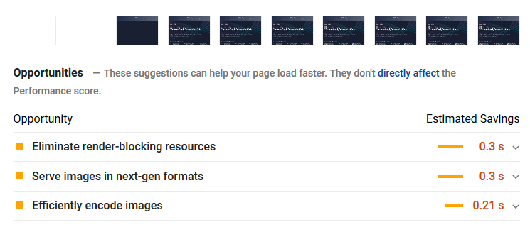 renderizar recursos de bloqueio em insights de velocidade de página