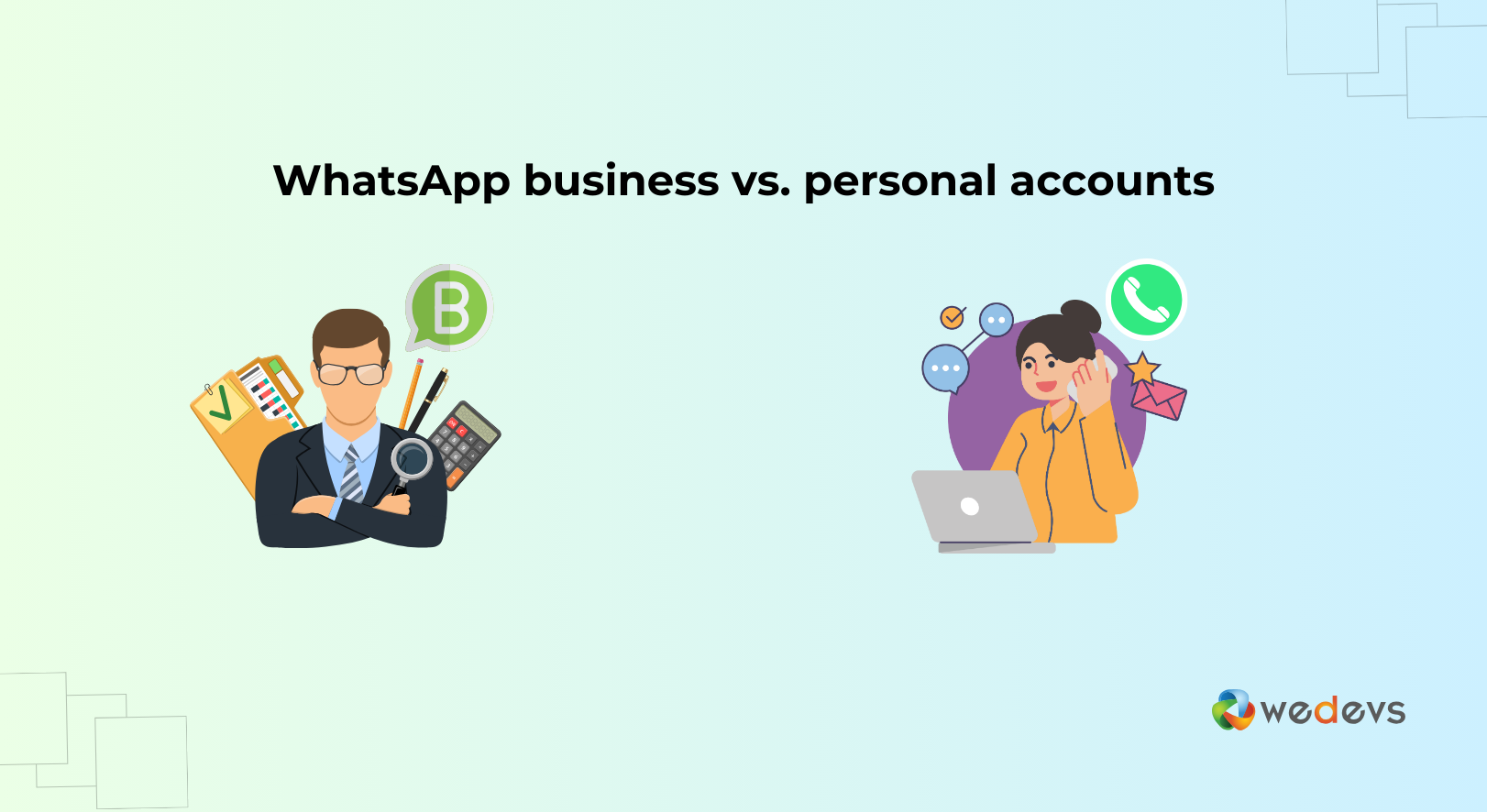 Diferencia entre cuentas empresariales y personales de WhatsApp