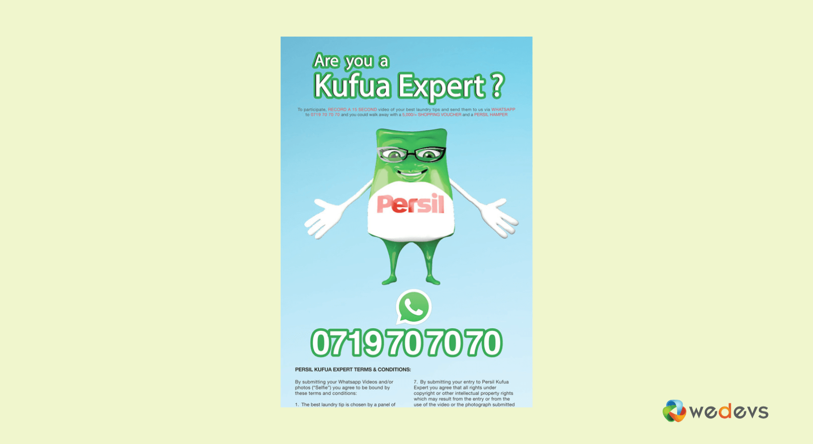 Persil Kufua 的專家活動