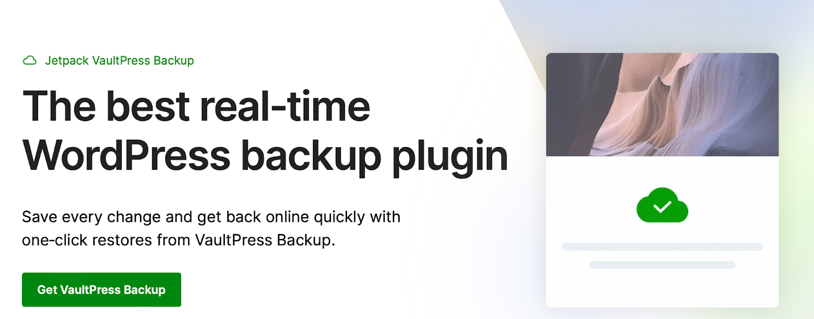 Es stehen viele hochwertige Backup-Plugins zur Auswahl, aber Jetpack VaultPress Backup ist eine leistungsstarke und zuverlässige Option.