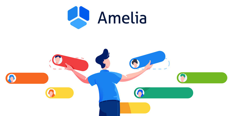 Amelia WordPress-Buchungs-Plugin-Illustration