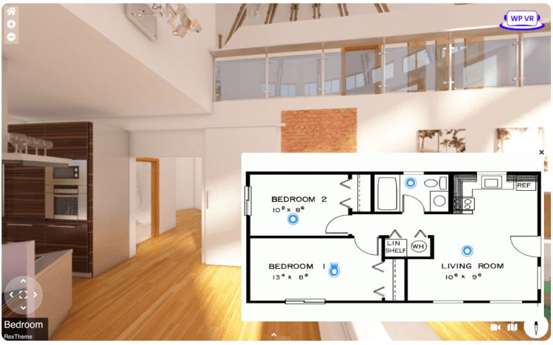 Plano de planta virtual