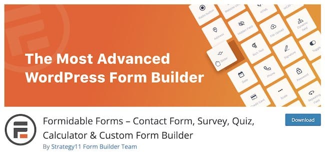 Formidable Forms WordPress 定期支払いプラグイン