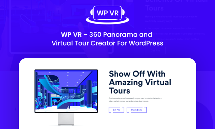 WPVR - منشئ بانوراما 360 درجة وجولة افتراضية في WordPress