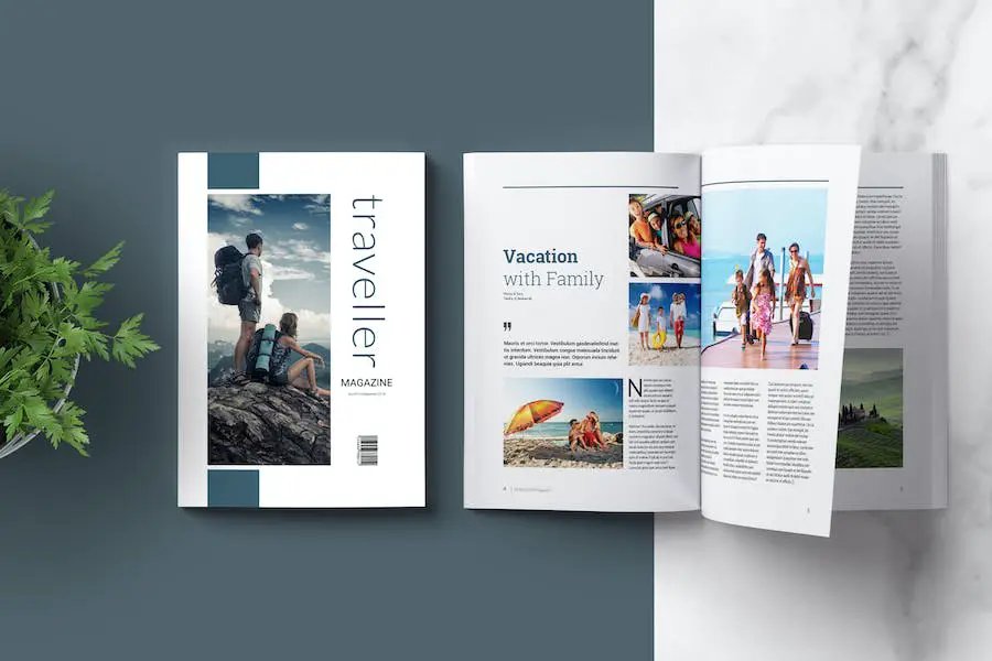 Szablon magazynu Indesign —