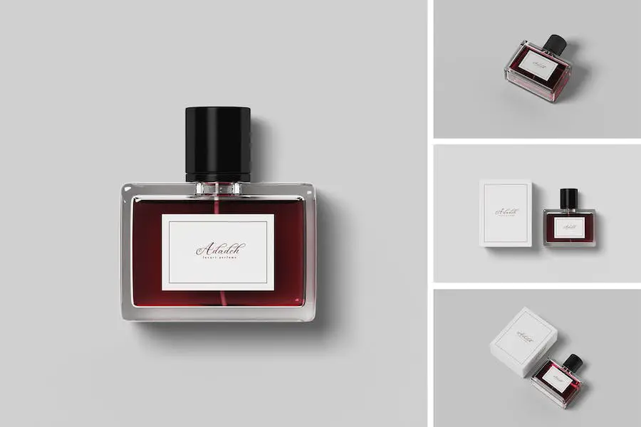 Templat Mockup Parfum -