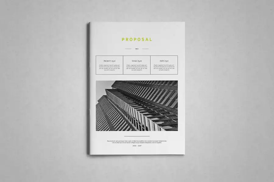 Templat Proposal Bisnis Indesign -