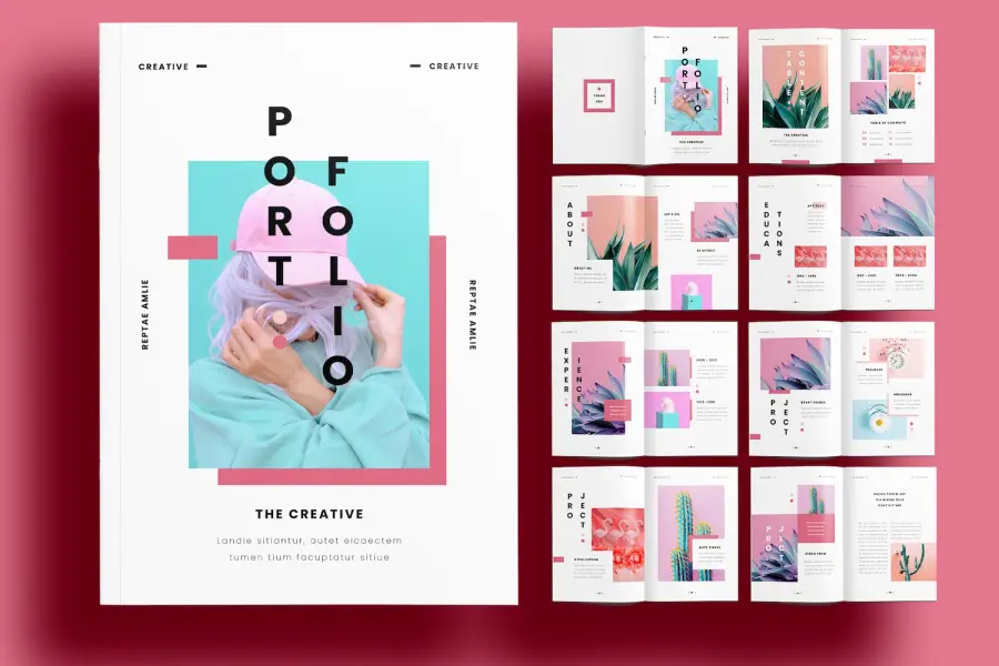 Plantilla de diseño de portafolio gratuita -