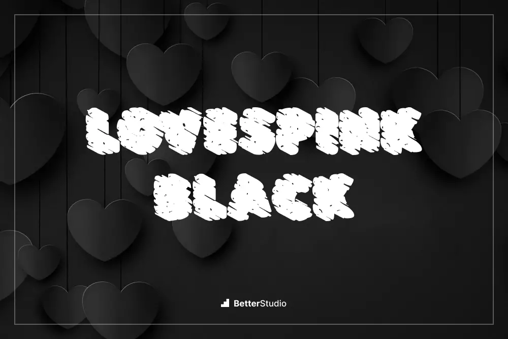 LOVESPINK Czarny -