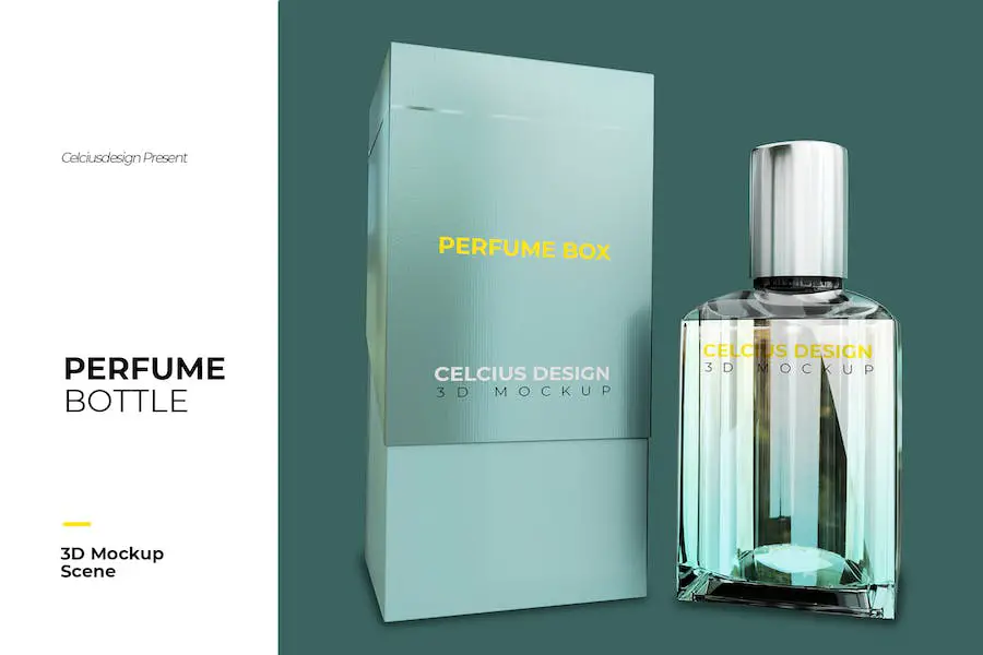 Mock Up Botol Parfum -