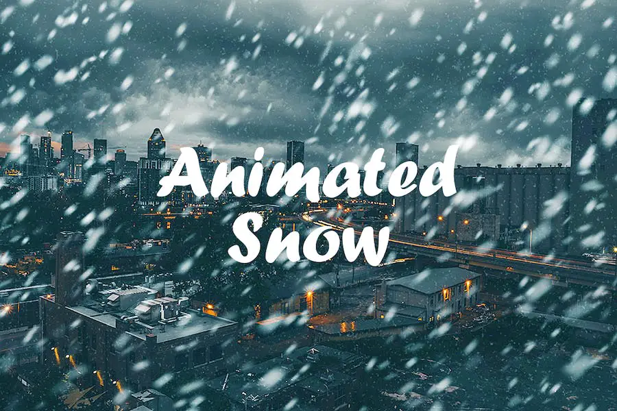 アニメーション雪 Photoshop アクション -