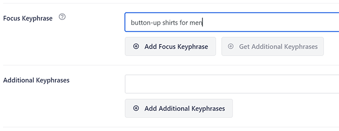 Adding focus keyphrase for your blog post