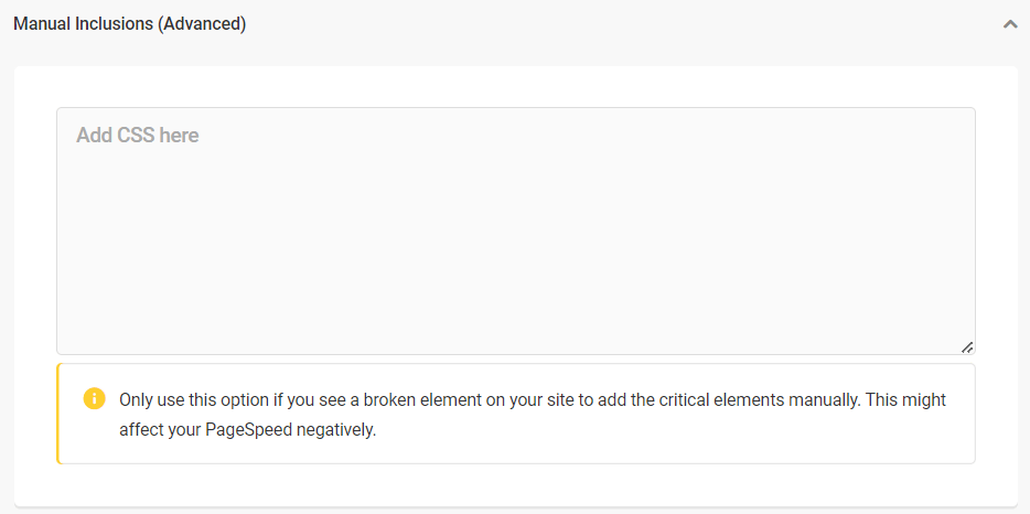 CSS ที่ไม่ได้ใช้ - การรวมด้วยตนเอง